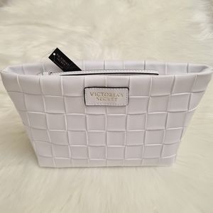 Victoria's Secret White Woven Pouch